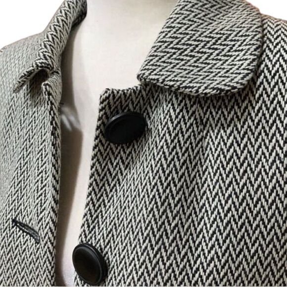 Tweed blazer New York & Co black white womens Sz M - Picture 5 of 9